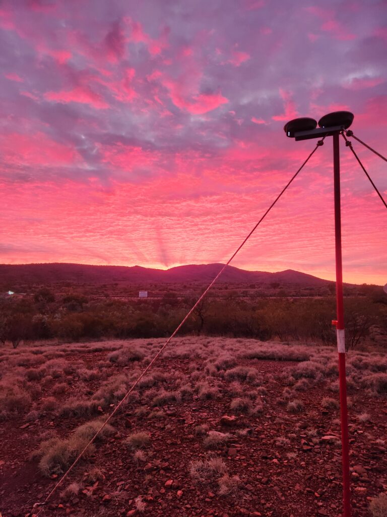 Gravity Survey Base at Sunrise